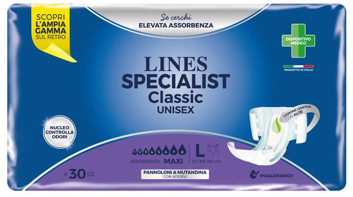 LINES CLAS PANN MAXI L 30PZ - Lovesano