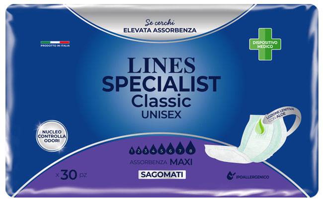 LINES SPEC C PANN SAG MAXI 30P - Lovesano