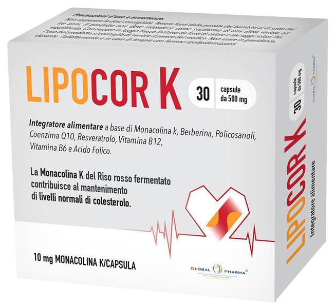 LIPOCOR K 30 Cps 500mg - Lovesano
