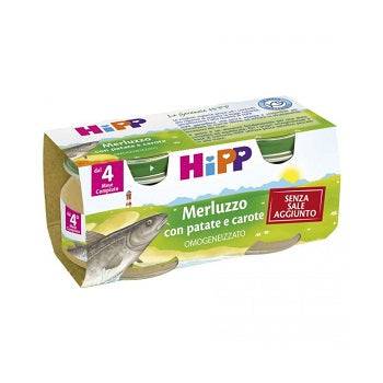 HIPP OMO MERLUZZO PAT/CAR 2X80 - Lovesano