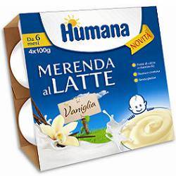 HUMANA MERENDA VANIGLIA 4X100G - Lovesano