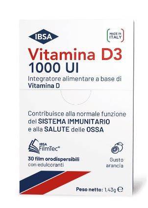 VITAMINA D3 IBSA 1000UI 30FILM - Lovesano