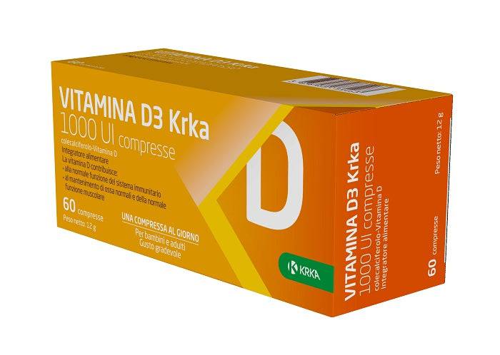 VITAMINA D3 KRKA 1000 UI 60CPR - Lovesano