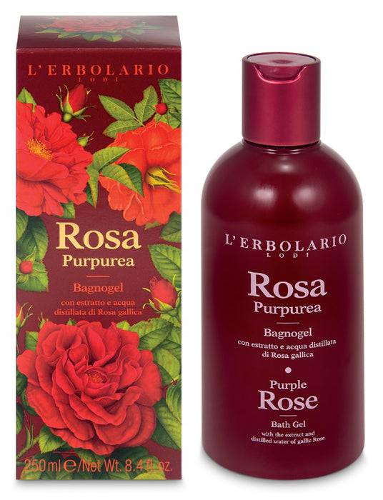 ROSA PURPUREA BAGNOGEL 250ML - Lovesano
