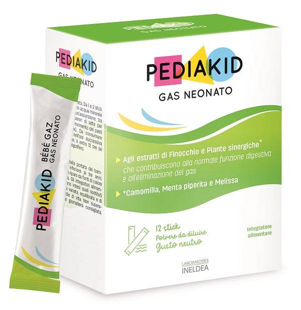 PEDIAKID Gas Neonato 12Stick - Lovesano