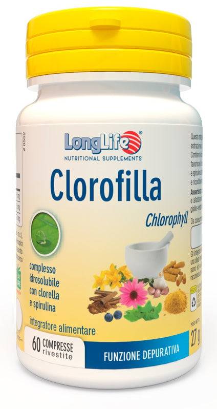 LONGLIFE CLOROFILLA 60CPR - Lovesano