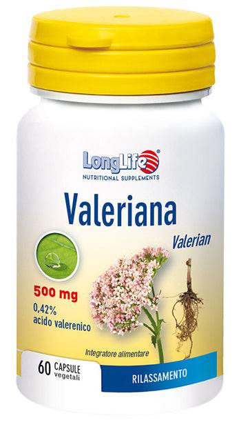 LONGLIFE VALERIANA 60CPS 500MG - Lovesano