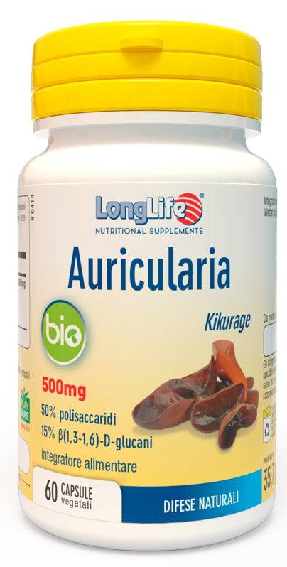 LONGLIFE AURICULARIA BIO 60CPS - Lovesano