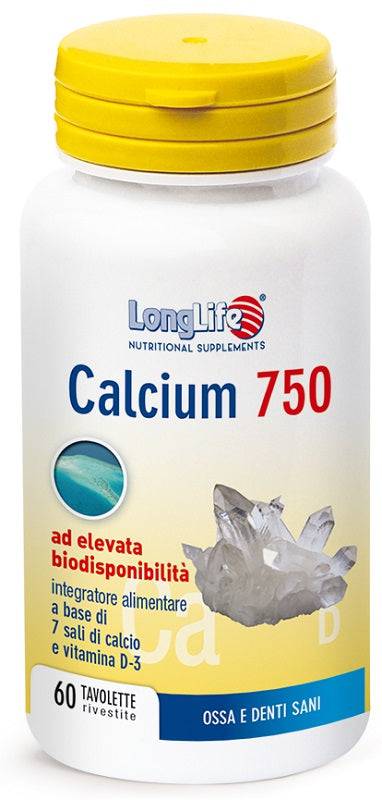 LONGLIFE CALCIUM 750MG 60TAV - Lovesano