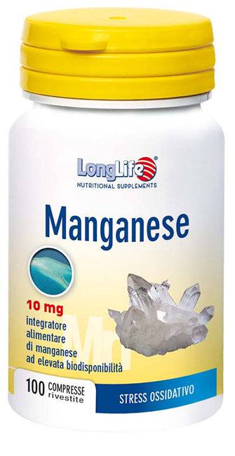LONGLIFE MANGANESE 10MG 100CPR - Lovesano