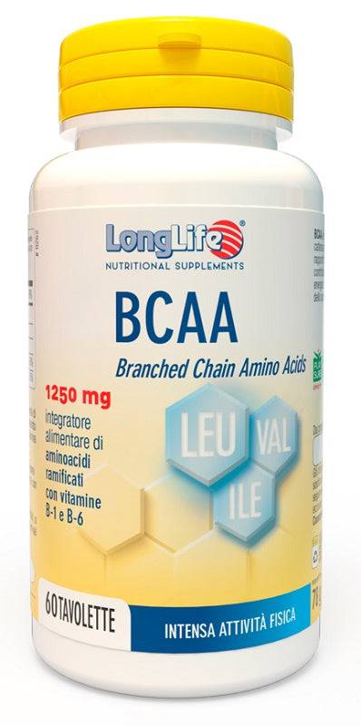 LONGLIFE BCAA 1250MG 60TAV - Lovesano