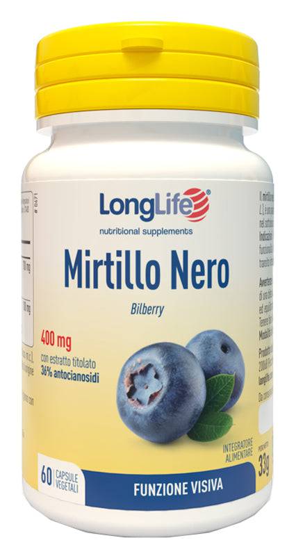 LONGLIFE MIRTILLO NERO 60CPS - Lovesano