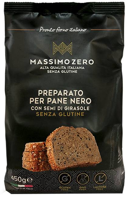 MASSIMO ZERO Preparato per Pane Nero 450g - Lovesano
