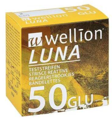 WELLION LUNA 50 STRIPS GLICEM - Lovesano
