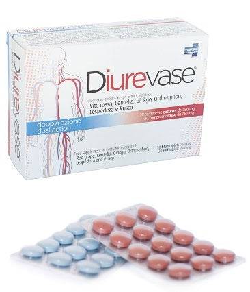 DIUREVASE 30CPR AZZ+30CPR ROSS - Lovesano