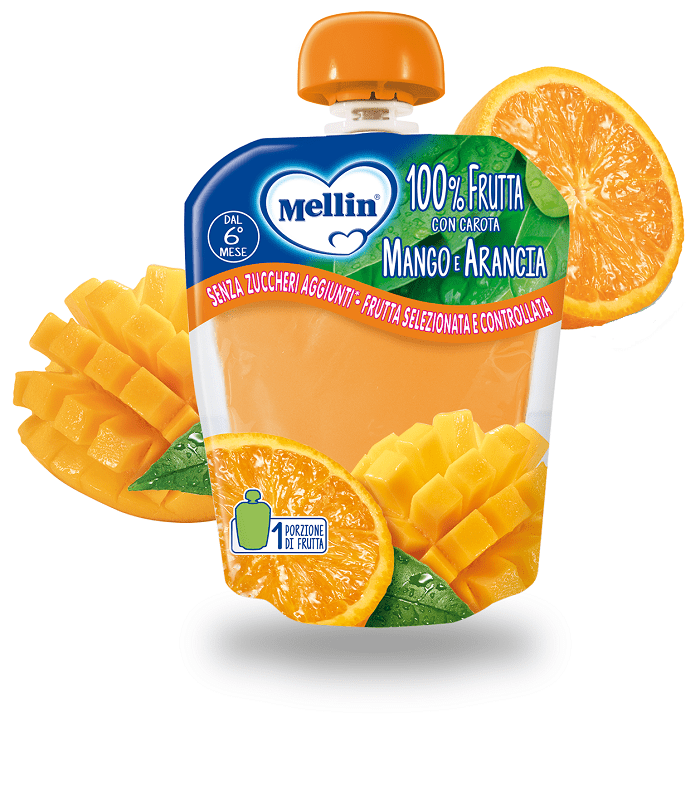MELLIN POUCH ARANCIA MANGO 90G - Lovesano