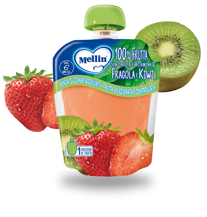 MELLIN POUCH FRAGOLA KIWI 90G - Lovesano