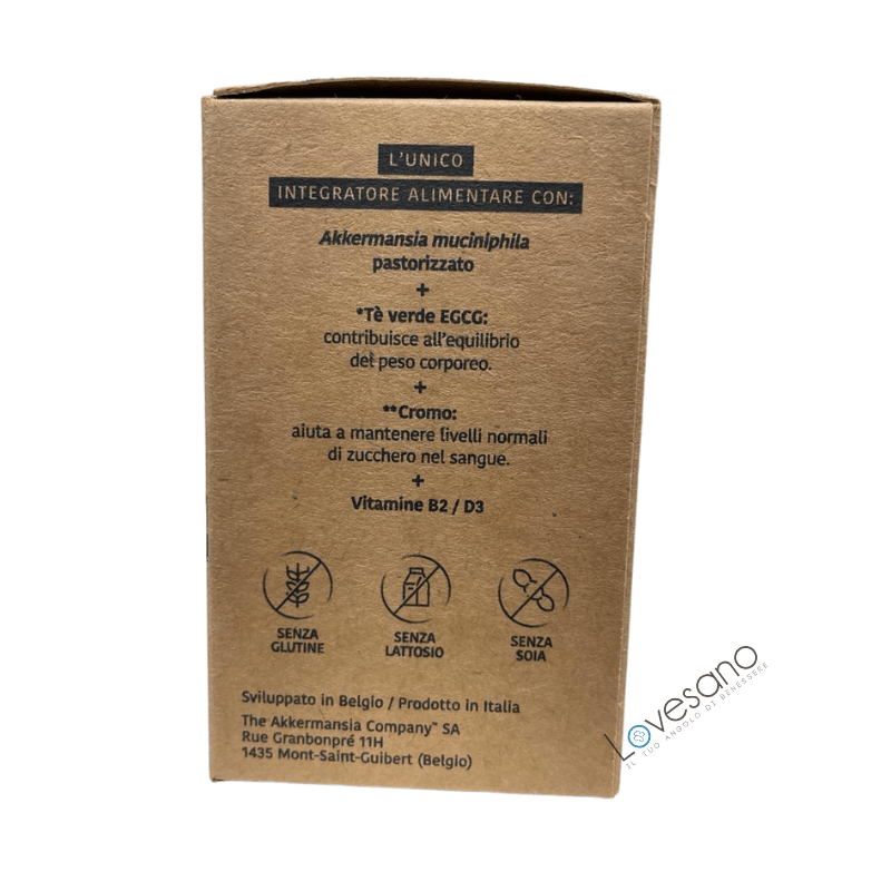 The Akkermansia Company Gestione del peso - 30 compresse senza glutine - Lovesano