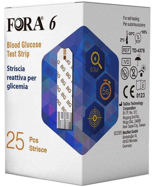 FORA 6 CONNECT STR GLICEM 25PZ - Lovesano
