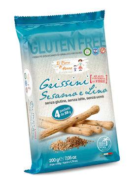 PANE ANNA Grissini Sesamo e Lino 200g - Lovesano