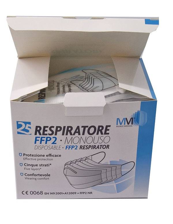 MUNUSMED Respiratore FFP2 Bianca 25pz - Lovesano