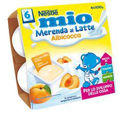MIO Merenda Latte Albicocca 4x100g - Lovesano