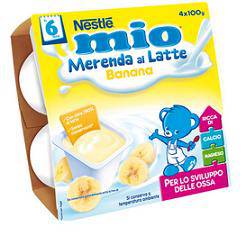 MIO Merenda Latte Banana 4x100g - Lovesano
