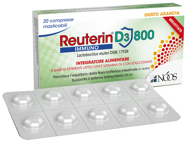 REUTERIN D3 800 IMMUNO 20CPR - Lovesano