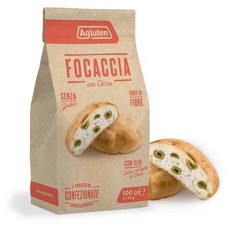 AGLUTEN Focaccina Olive 100g - Lovesano