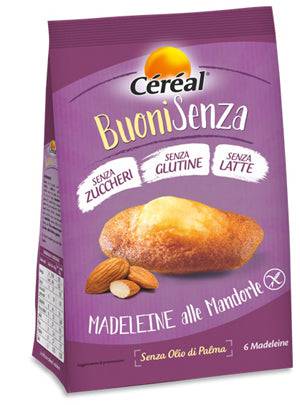 CEREAL BuoniSenza Madeleine alle Mandorle 6x30g - Lovesano