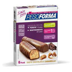 PESOFORMA BAR CARAMELLO 6PZ - Lovesano