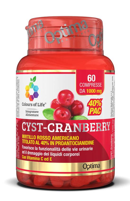 CRANBERRY C/VIT C E 60CPR OPTIMA - Lovesano