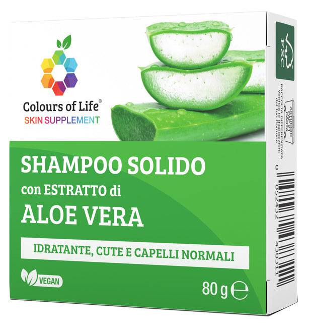 ALOE Shampoo Solido 80gr Colours - Lovesano