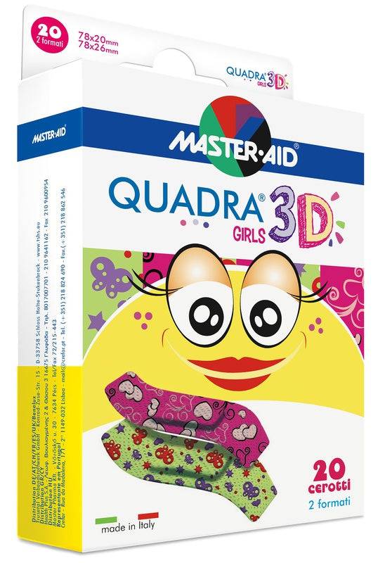 CER QUADRA 3D GIRL 20PZ ASSORT - Lovesano