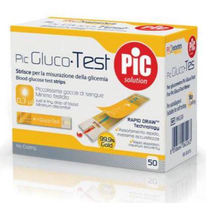 STRISCE PIC GLUCOTEST 50PZ - Lovesano
