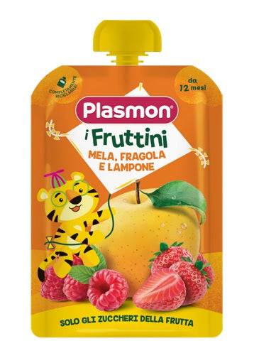 PLASMON I Fruttini Mela Fragola Lampone - Lovesano