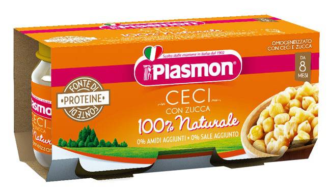PLASMON OMOG CECI/ZUCCA 2X80G - Lovesano