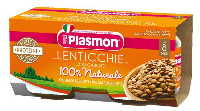 PLASMON OMOG LENTICCHIE 2X80G - Lovesano