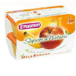 PLASMON Omog.Sapori Natura Mela/Banana 4x100g - Lovesano