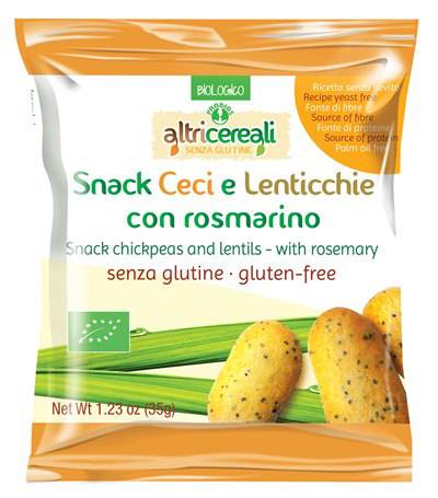 ALTRICEREALI Snack Ceci Lenticchie Rosmarino 35g - Lovesano 
