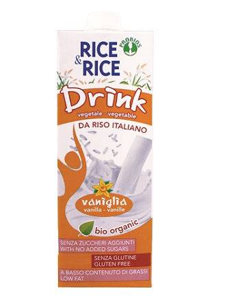 RICE & RICE Bevanda Riso Vaniglia 1Lt - Lovesano