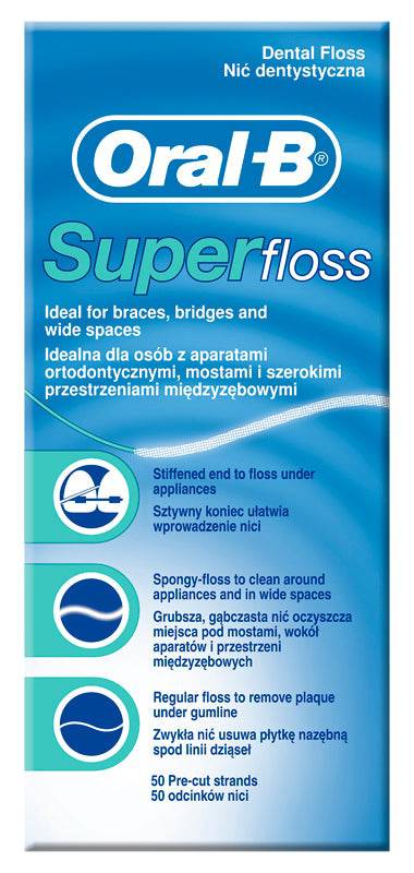 ORAL B SUPERFLOSS 50 FILI - Lovesano