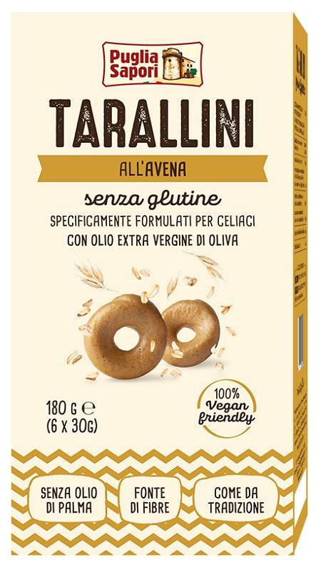 PUGLIA SAPORI Tarallini Avena180g - Lovesano