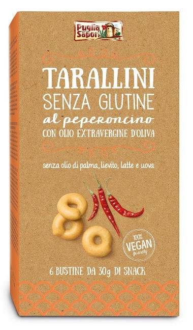PUGLIA SAPORI Tarallini Peperonicino 6x30g - Lovesano