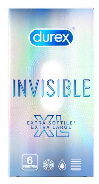 DUREX INVISIBLE XL 6PZ - Lovesano