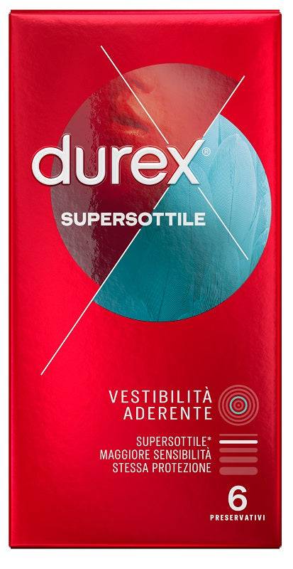 DUREX SUPERSOTTILE CLOSE FIT6P - Lovesano