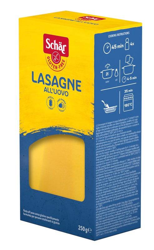 SCHAR-PASTA LASAGNE UOVO 250G< - Lovesano