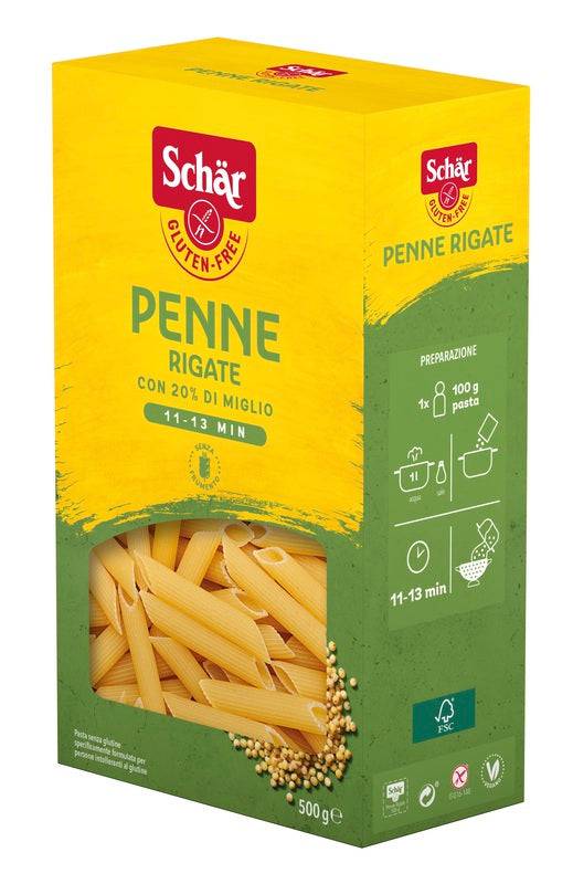 SCHAR-PASTA PENNE RIGATE 500G - Lovesano