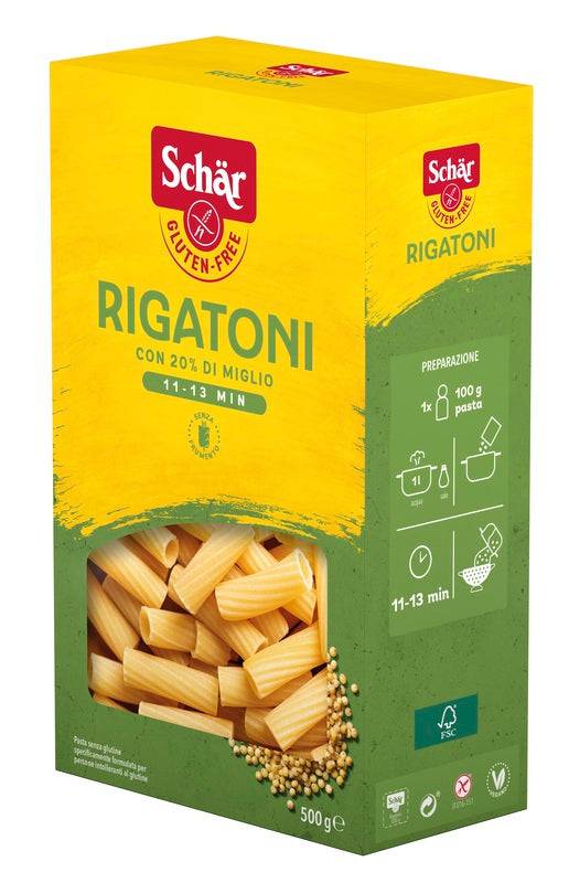 SCHAR-PASTA RIGATONI 500G - Lovesano