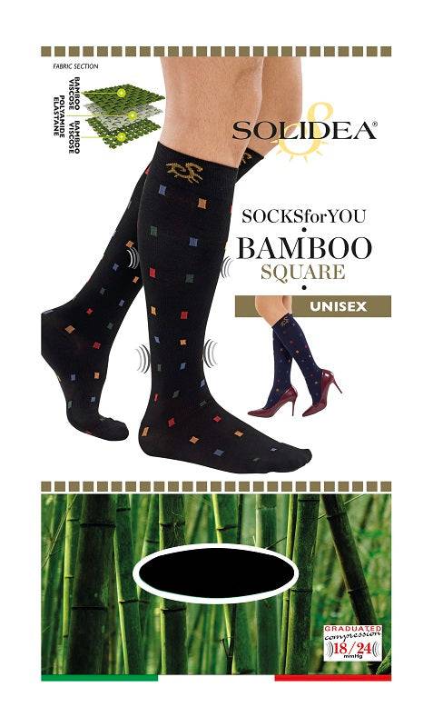 SOCKS FY Bamboo Square 1-S Nero - Lovesano